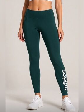 ADIDAS Deep Teal High-Rise Leggings, XL